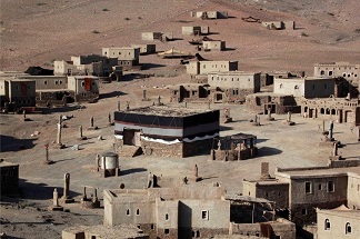 A picture depicting the state of Mecca and the Kaaba at that time
